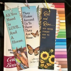Sunflower and Butterfly Bookmarks - 12 pack